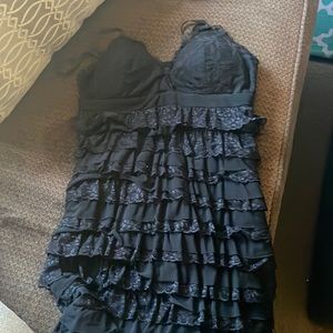 Black lace dress